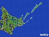 道東のアメダス実況(日照時間)(2017年12月08日)