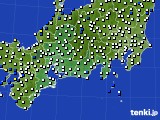 東海地方のアメダス実況(風向・風速)(2017年12月08日)