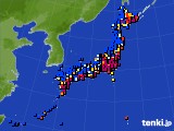 2017年12月09日のアメダス(日照時間)