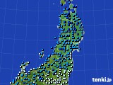 東北地方のアメダス実況(気温)(2017年12月09日)