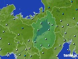 滋賀県のアメダス実況(気温)(2017年12月09日)