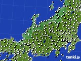 2017年12月09日の北陸地方のアメダス(風向・風速)