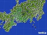 東海地方のアメダス実況(風向・風速)(2017年12月09日)