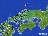 中国地方のアメダス実況(降水量)(2017年12月10日)