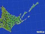 道東のアメダス実況(積雪深)(2017年12月11日)