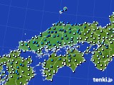 中国地方のアメダス実況(気温)(2017年12月11日)