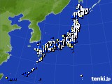 アメダス実況(風向・風速)(2017年12月11日)