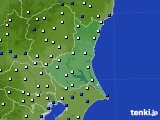 茨城県のアメダス実況(風向・風速)(2017年12月11日)