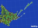 2017年12月12日の道東のアメダス(日照時間)