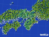 2017年12月12日の近畿地方のアメダス(気温)