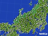 北陸地方のアメダス実況(風向・風速)(2017年12月13日)