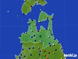 青森県のアメダス実況(日照時間)(2017年12月14日)