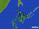北海道地方のアメダス実況(気温)(2017年12月14日)