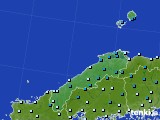2017年12月14日の島根県のアメダス(気温)