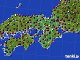 近畿地方のアメダス実況(日照時間)(2017年12月15日)