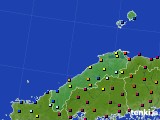 島根県のアメダス実況(日照時間)(2017年12月15日)