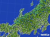 北陸地方のアメダス実況(気温)(2017年12月15日)