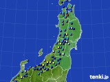 東北地方のアメダス実況(積雪深)(2017年12月16日)