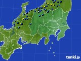 関東・甲信地方のアメダス実況(積雪深)(2017年12月16日)