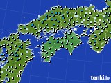四国地方のアメダス実況(気温)(2017年12月16日)