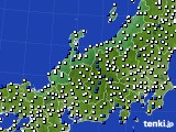 北陸地方のアメダス実況(風向・風速)(2017年12月16日)