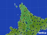 道北のアメダス実況(積雪深)(2017年12月17日)