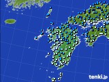 九州地方のアメダス実況(気温)(2017年12月17日)