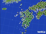 九州地方のアメダス実況(風向・風速)(2017年12月17日)