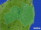 2017年12月17日の福島県のアメダス(風向・風速)