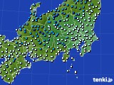 2017年12月18日の関東・甲信地方のアメダス(気温)