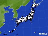 アメダス実況(風向・風速)(2017年12月18日)