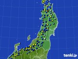 東北地方のアメダス実況(積雪深)(2017年12月19日)