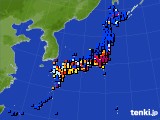 アメダス実況(日照時間)(2017年12月19日)