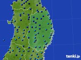 岩手県のアメダス実況(気温)(2017年12月19日)