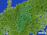 長野県のアメダス実況(風向・風速)(2017年12月19日)