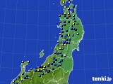 東北地方のアメダス実況(積雪深)(2017年12月20日)