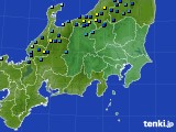 関東・甲信地方のアメダス実況(積雪深)(2017年12月20日)