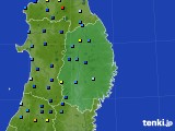 岩手県のアメダス実況(積雪深)(2017年12月20日)