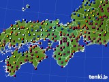 近畿地方のアメダス実況(日照時間)(2017年12月20日)