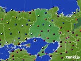 兵庫県のアメダス実況(日照時間)(2017年12月20日)