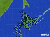北海道地方のアメダス実況(気温)(2017年12月20日)