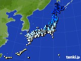 アメダス実況(気温)(2017年12月20日)