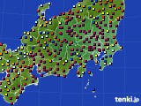関東・甲信地方のアメダス実況(日照時間)(2017年12月21日)