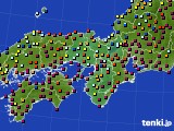 近畿地方のアメダス実況(日照時間)(2017年12月21日)