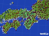 近畿地方のアメダス実況(日照時間)(2017年12月22日)
