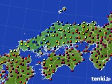 中国地方のアメダス実況(日照時間)(2017年12月22日)