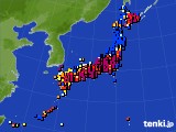 アメダス実況(日照時間)(2017年12月22日)