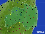 福島県のアメダス実況(日照時間)(2017年12月22日)