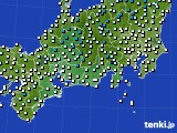 東海地方のアメダス実況(気温)(2017年12月22日)