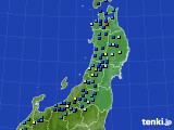 東北地方のアメダス実況(積雪深)(2017年12月23日)
